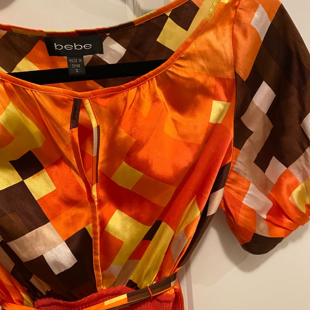 Bebe Silk Top Sz small